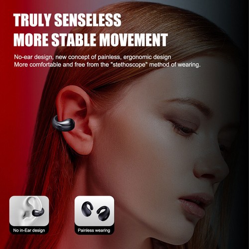 Bluetooth 5.3 Earbuds Sport Headset Earphones Wireless Open Ear Clip Headphones - Picture 5 of 19