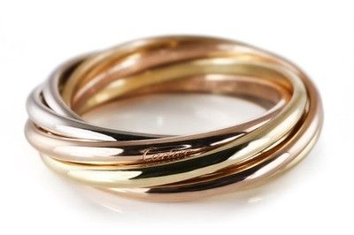 Ring Cartier Trinity 7 Band Ring 750 Gold Gr. 51 original Papiere [BRORS 20847]