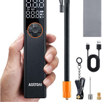 AstroAI Elektrische Fahrradpumpe 150 PSI LED Display Tragbar Akku Luftpumpe