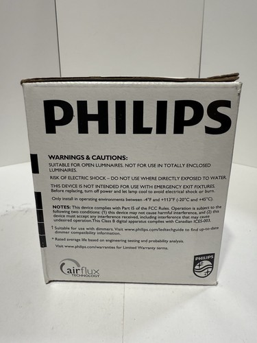 Phillips 120V 12W PAR30S LED White Light Flood 35° Dimmable 900 lumens 25K Hrs - Picture 3 of 4