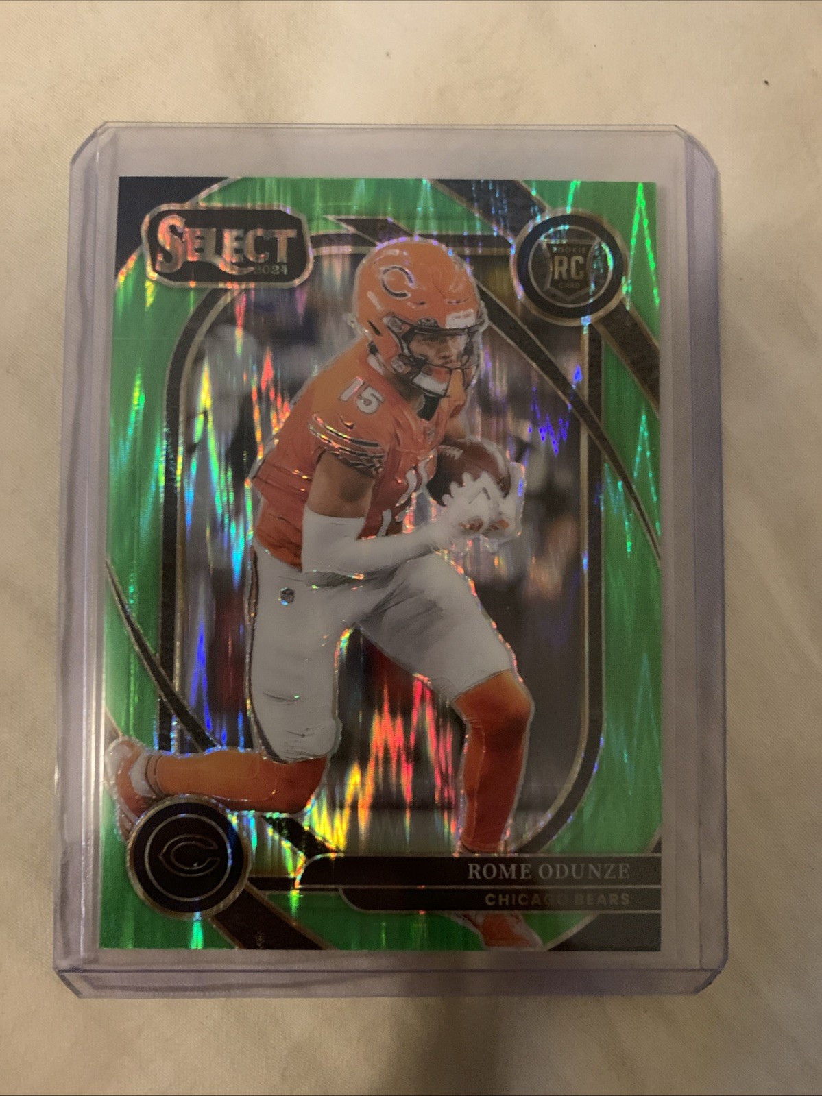 2024 Panini Select Rome Odunze #236 “Club Level” /499 Chicago Bears Green Shock