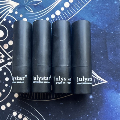 Julystar Lipstick Lot of 4 Purple Brown Beige Medium Professional Make-Up Set