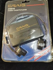 JH6010 - Craig Stereo Cassette Tape Player w/ Headphones & Autostop - NOS