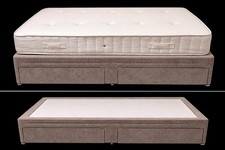 Grey Single Divan Bed & Mattress 3ft – Used, Good Condition, Clean