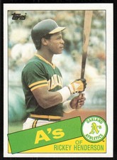 1985 Topps #115 Rickey Henderson