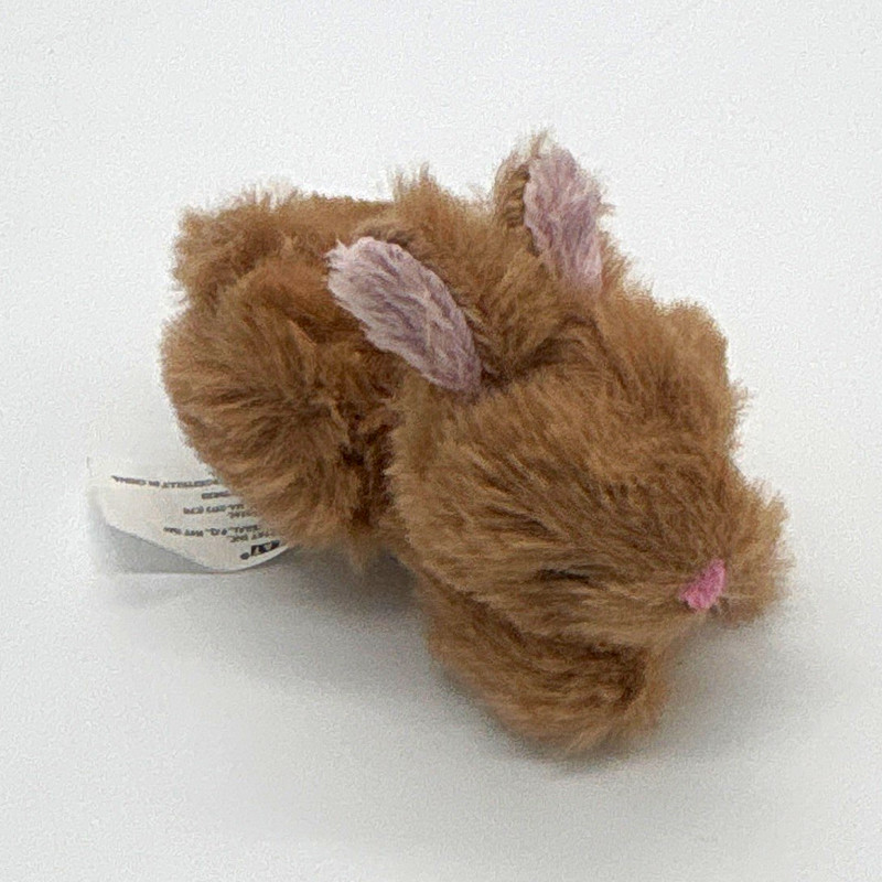 Battat Mini Brown Pink Bunny Plush Stuffed Animal Under 6 in