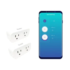 - Dual Socket WiFi Smart Plug (2 Pack), Voice Control with Alexa & Google Hom...