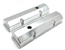 Sbc Chevy Fabricated Aluminum Tall Valve Covers Short Bolt 283 327 350 383 400