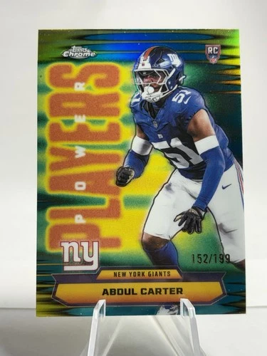 2025 Topps Chrome Abdul Carter Aqua Refractor (RAW)