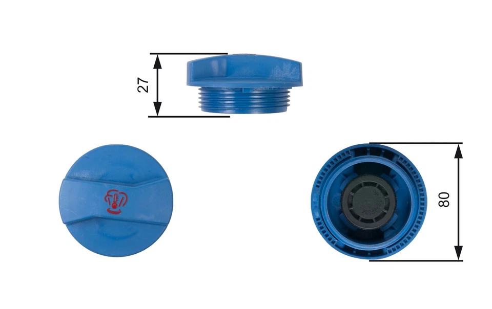 Radiator Cap fits VW GOLF 97 to 07 Gates 1J0121321B VOLKSWAGEN Quality New - Image 2 of 4