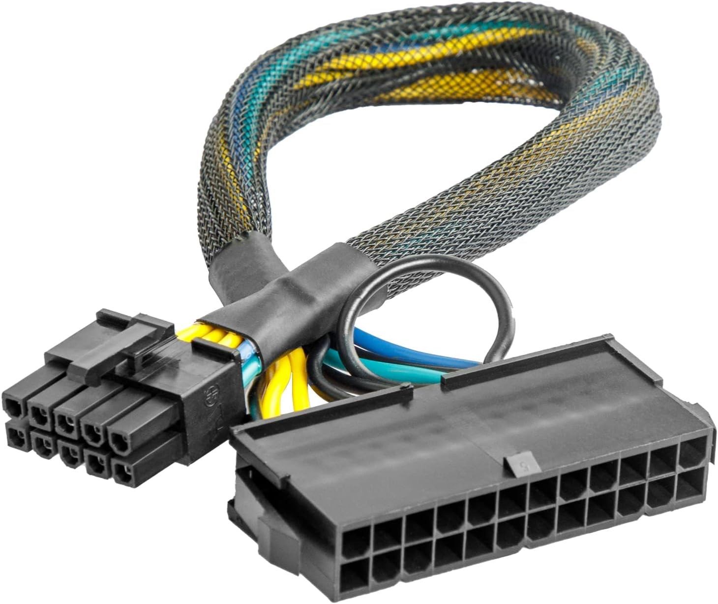 24 Pin to 10 Adapter for IBM Lenovo Motherboard PC and Server ATX Black 