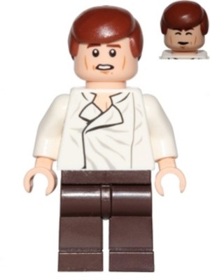 LEGO  Minifig sw0714 - Han Solo, Dark Brown Legs