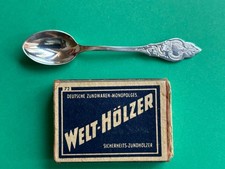 Ostfriesenmuster - kleiner Löffel - Salzlöffel - Minilöffel - 8,5 cm - 90er -