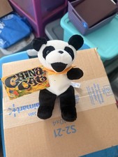 China Cat 7" Grateful Dead Bean Bear Liquid Blue Dancing Bear