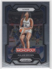 #47 Kalani Brown 2024-25 Prizm Monopoly WNBA Base Dallas Wings