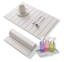 Extra Large 24"x18" Stone Dish Drying Mat with Sink Mat, Super Absorbent Diat...