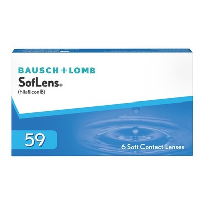 Bausch + Lomb 59 Monatslinsen, sphärische Kontaktlinsen, weich, 6 Stück BC 8....
