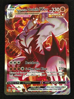 Pokemon Single Strike Urshifu V Max 168/163 Ultra Rare Holo (NM)