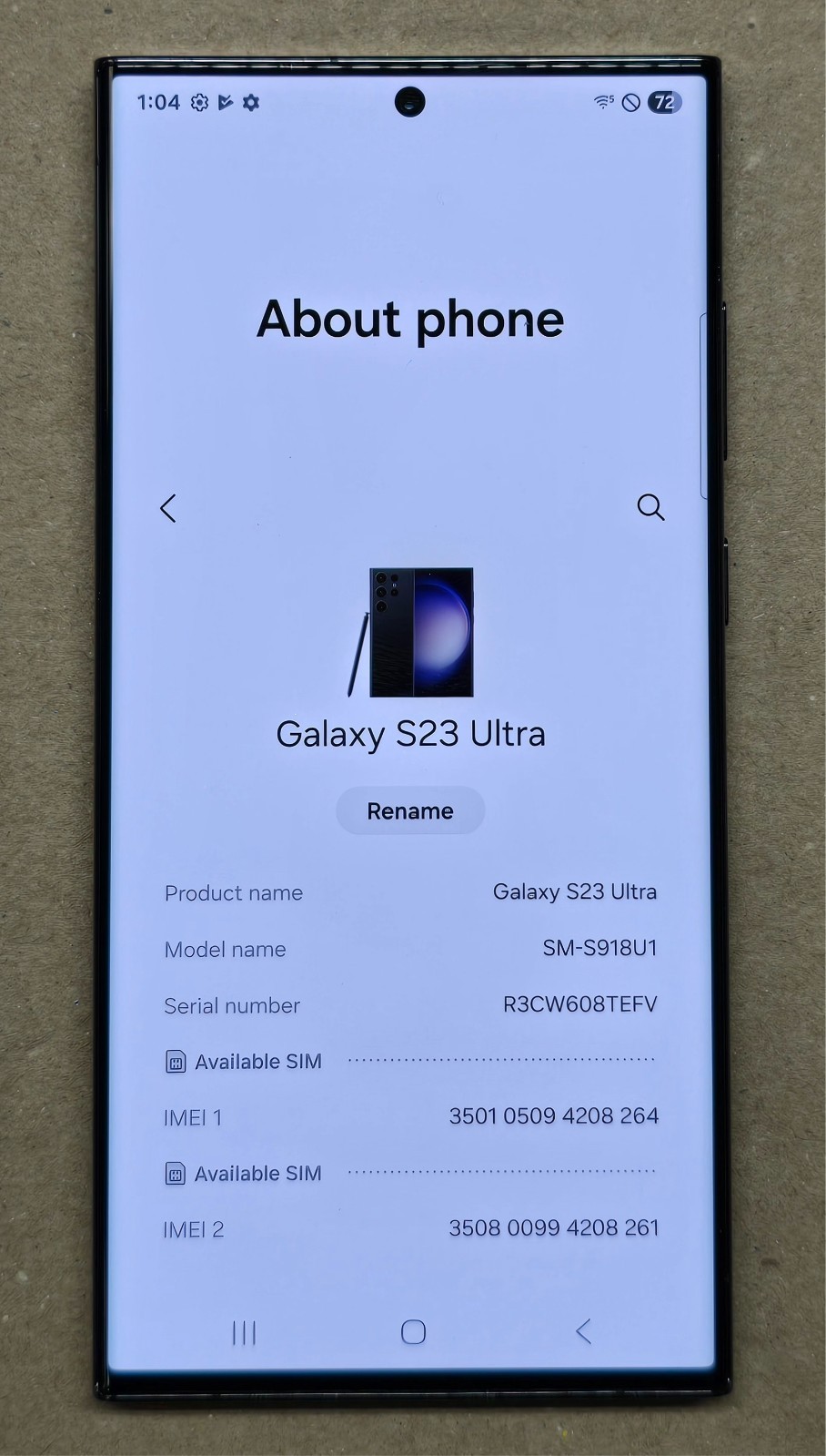 Samsung Galaxy S23 Ultra Phantom Black 256GB Unlocked-image