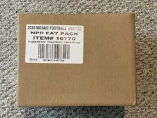 2024 Panini Mosaic Football Cello Fat Pack Sealed 12 Box Case 144 Total Packs