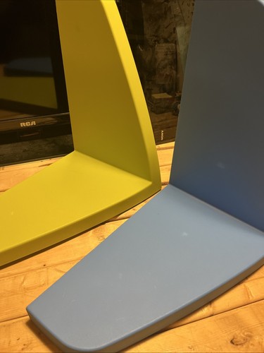 Ikea Mammut Set Of 2 Floating Green And Blue Wall Shelves Made In Italy - Picture 2 of 6
