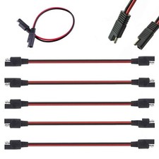 5 Pack 12" 12 Gauge 2 Pin Quick Disconnect Audiopipe Polarized Wire Harness
