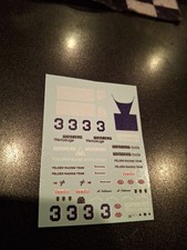 1/64 HO SCALE DECALS-#3 WEISBERG PORSCHE 962 or 917-10