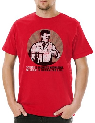 Science Is Organized Knowledge Herren T-Shirt Wissenschaft Wissenschaftler