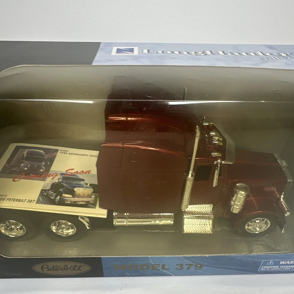 Nuevo Ray PETERBILT MODELO 379 COLECCIÓN LARGA DISTANCIA Rojo ¡Nuevo En Caja! Foto 3 de 4