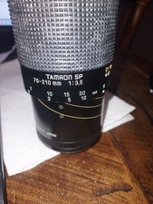 Tamron SP 70–210mm f/3.5 CF Macro BBAR MC Lens – Good – Tested Working (109)