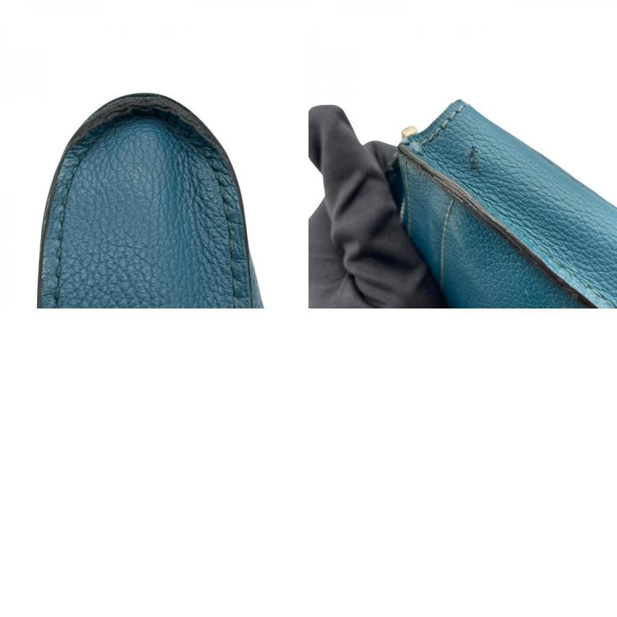 HERMES Zip Computer Evercolor Second Bag Blue Squ… - image 10