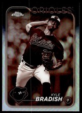 2024 Topps Chrome 69 Kyle Bradish Sepia Baltimore Orioles Baseball Card