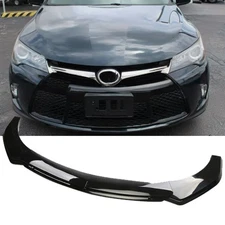 For 2015-2017 Toyota Camry Gloss Black Front Bumper Lip Spoiler Spoiler Body Kit