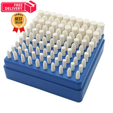 Luo ke 100 Pcs 1/8 Inch Shank Wool Felt Polishing Bits
