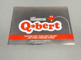 Atari 2600  Q*bert  Game  and Manual   Tested
