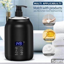 Electric Massage Oil Warmer Digital Temp Control 2 Glass Bottles 110V