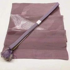 7765 Japanese Kimono Accessory Vintage Obiage and Obijime 2-piece Set Silk