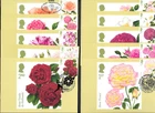 GB RM 2026 Roses PHQ set X10 cards X9 Different postmarks Unaddressed Freepost