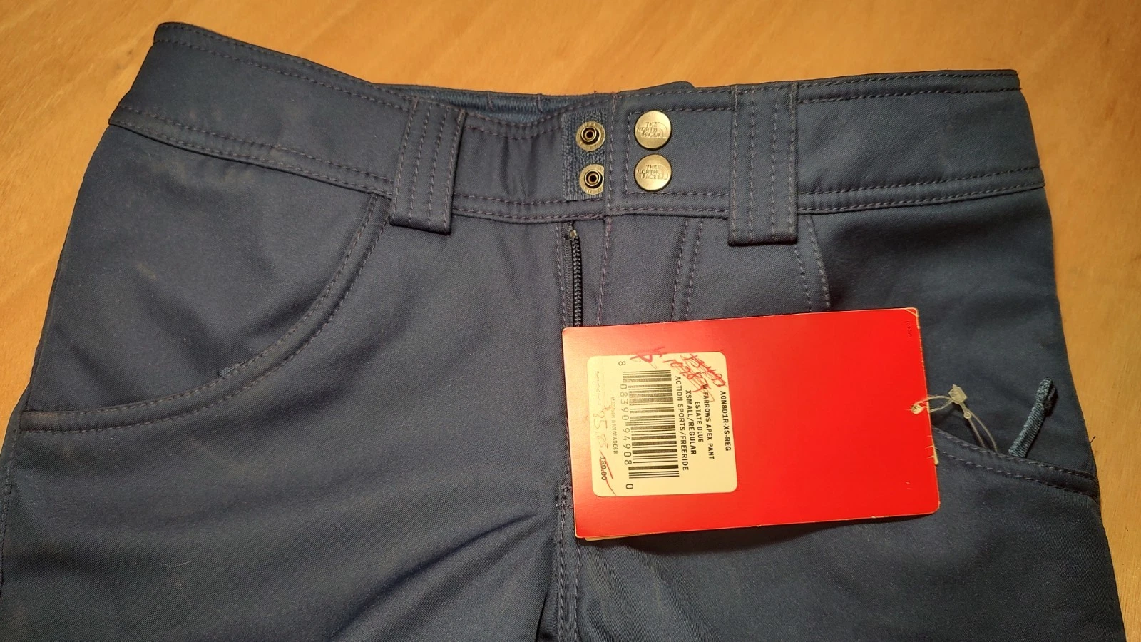 The North Face Farrows Apex Ski Snow Pants Womens XS Estate Blue Flared