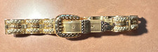 Captive ladies gold tone and leather linked belt. Beautiful. New