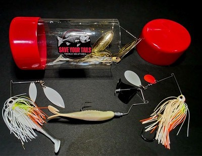 2 Pack - Tackle Tubes  - Surf fishing,  Tackle Storage, Bass Fishing, Striper