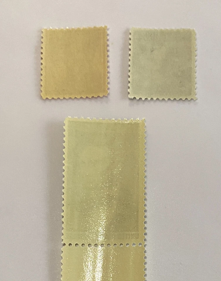 Rare-3 Abraham Lincoln 1C 4 Cent Purple Black Green Stamp Mint Never Hinge Gem. - image 3 of 4