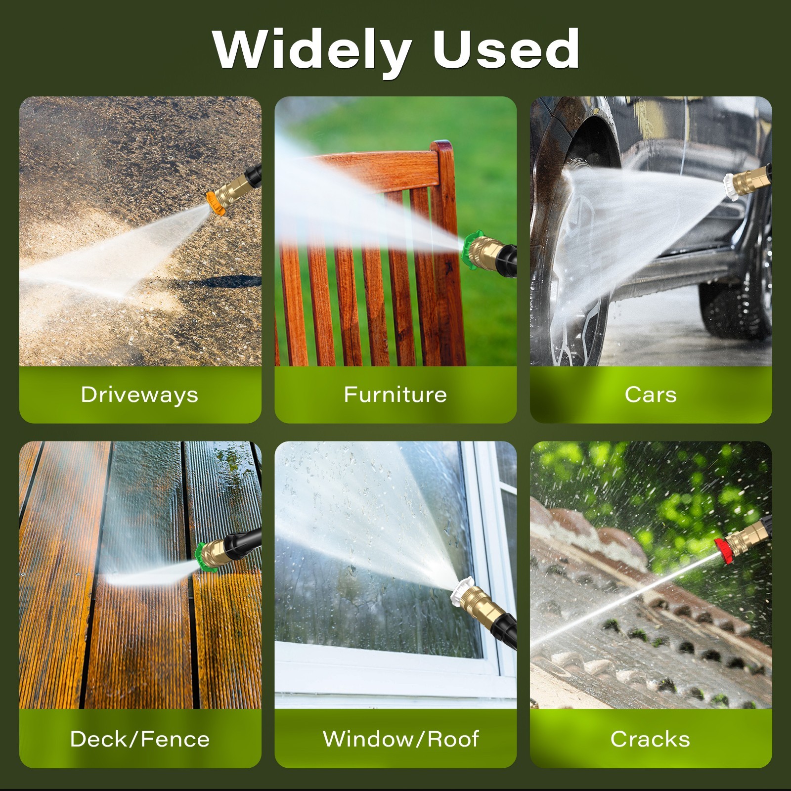 Electric Pressure Washer, 2.5 GPM Power Washer with 4 Quick Connect Nozzles