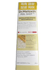 Dr Melaxin White Rice Peeling Ampoule 80ml Peel Shot Glow Exfoliating Face Serum