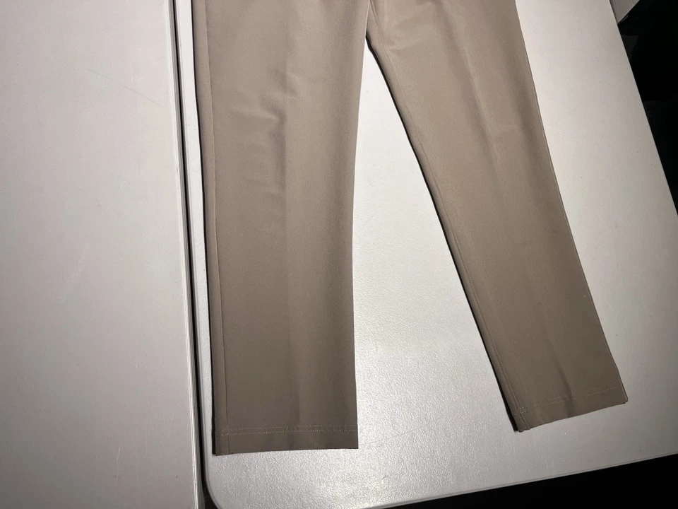 Public Rec Pants 38x32 Khaki Tan Workday Casual Work Polyester 30" Inseam 36x30 - Image 3 of 4