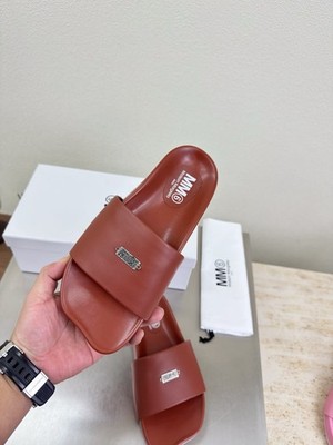 Maison Margiela MM6 Women's Slide Sandals Platform Casual Slippers Brown EU 39
