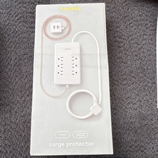 Heyday 6 Outlet Surge Protector Power Strip w/ 2 USB, 6ft Cord, 1500J White
