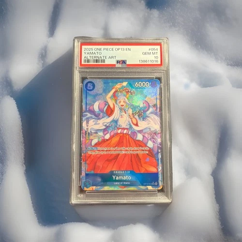 2025 [EN] ONE PIECE OP13-054 CARRYING ON HIS WILL ALTERNATE ART YAMATO PSA 10