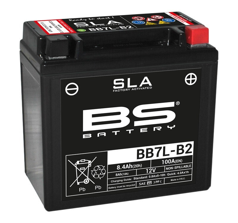 Batteria BS Battery SLA Senza Manutenzione Attivo Marmitta - BB7L-B2