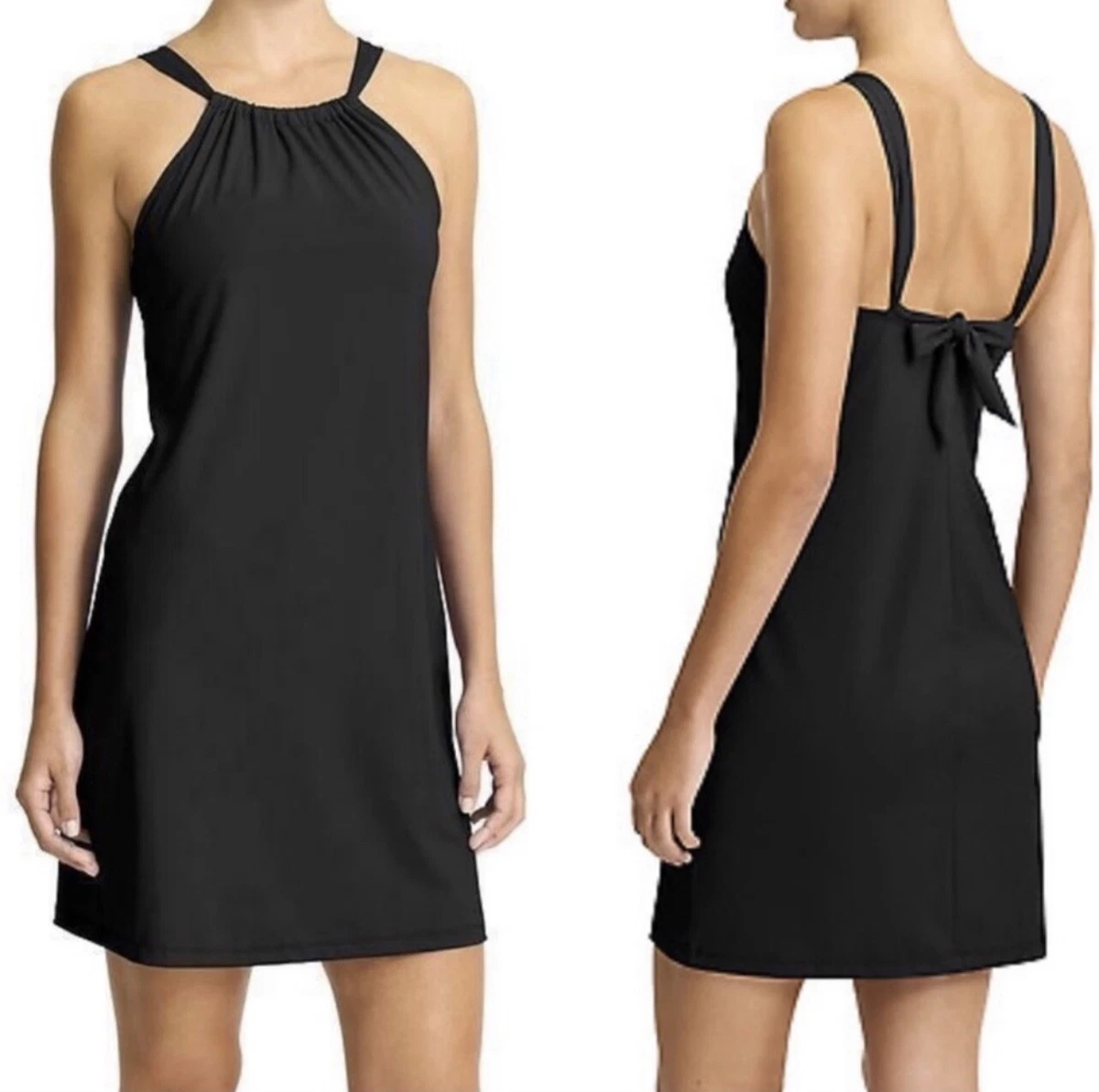 Athleta Kokomo Black Swim Dress